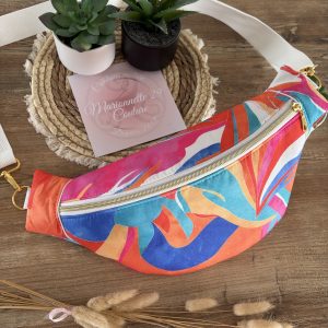 Sac banane en tissu très coloré
